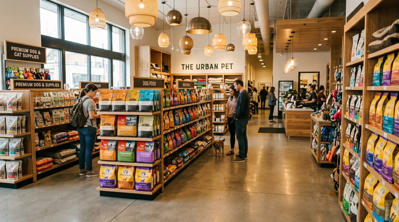 Pet store interior